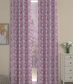 ROSARA HOME Jacquard Pack of 2 Door Curtains