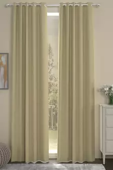 ROSARA HOME Chino Pack of 2 Door Curtains