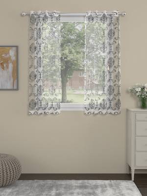 ROSARA HOME Ornate Pack of Single Window Curtain 4