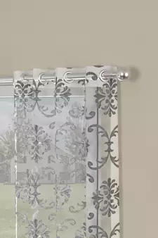 ROSARA HOME Ornate Pack of 2 Window Curtains