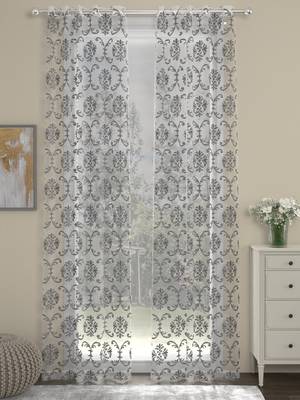 ROSARA HOME Ornate Pack of 2 Door Curtains 1