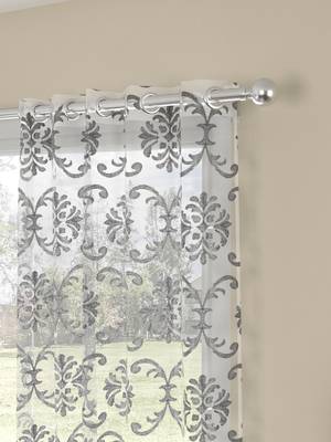 ROSARA HOME Ornate Pack of 2 Door Curtains 2