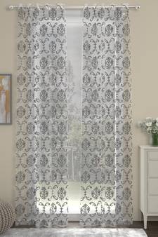 ROSARA HOME Ornate Pack of 2 Long Door Curtains