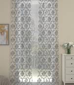 ROSARA HOME Ornate Pack of 2 Long Door Curtains