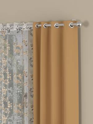 ROSARA HOME Erba Mimosa Pack of 4 Window Curtains 2