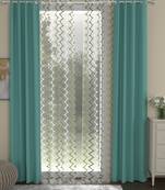 ROSARA HOME Erba Elliott Pack of 4 Door Curtains