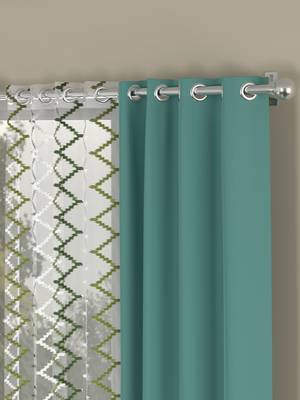 ROSARA HOME Erba Elliott Pack of 4 Door Curtains 2