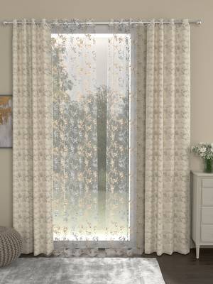 ROSARA HOME Reggio Mimosa Pack of 4 Door Curtains 1