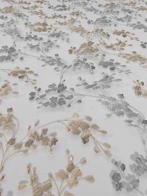 ROSARA HOME Reggio Mimosa Pack of 4 Door Curtains 4