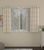 ROSARA HOME Reggio Mimosa Pack of 4 Window Curtains