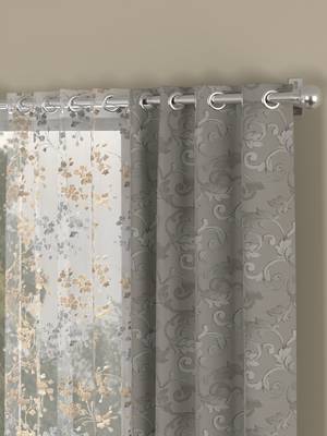 ROSARA HOME Regal Mimosa Pack of 4 Door Curtains 2