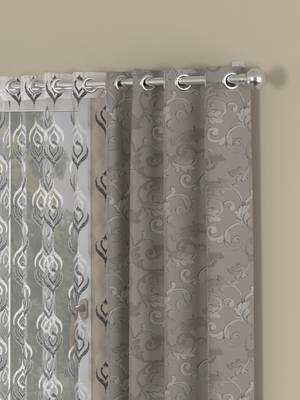 ROSARA HOME Regal Dwell Pack of 4 Window Curtains 2