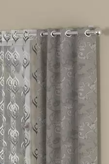 ROSARA HOME Regal Dwell Pack of 4 Window Curtains