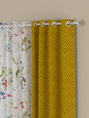 ROSARA HOME Ottoman Voile Pack of 4 Window Curtains 2