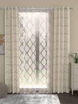 ROSARA HOME Reggio Ogge  Pack of 4 Door Curtains 1