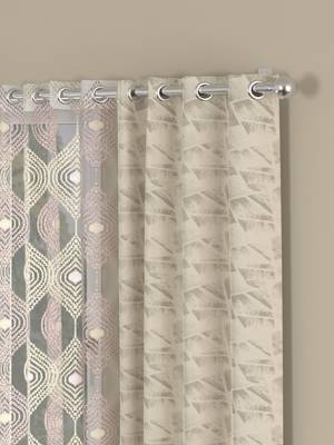ROSARA HOME Reggio Ogge  Pack of 4 Window Curtains 2