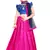 Kids Royal Blue Blouse And Rani Pink Lehenga Choli 