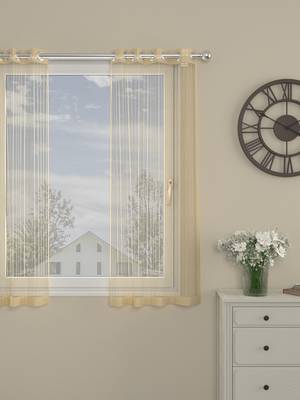 ROSARA HOME  Striped Pack of Single Window Curtain 1
