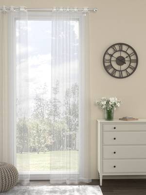 ROSARA HOME  Striped Pack of Single Door Curtain 1