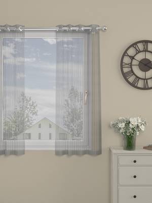 ROSARA HOME  Striped Pack of Single Window Curtain 1