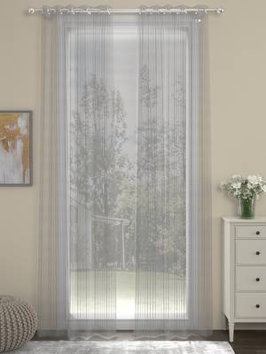 ROSARA HOME  Striped Pack of Single Door Curtain 4