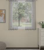 ROSARA HOME  Striped Pack of 2 Window Curtains