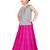 Kids Wedding Wear Silver Top And Rani Pink Lehenga Choli 