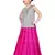 Kids Wedding Wear Silver Top And Rani Pink Lehenga Choli 