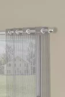 ROSARA HOME  Striped Pack of 2 Window Curtains