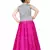 Kids Wedding Wear Silver Top And Rani Pink Lehenga Choli 