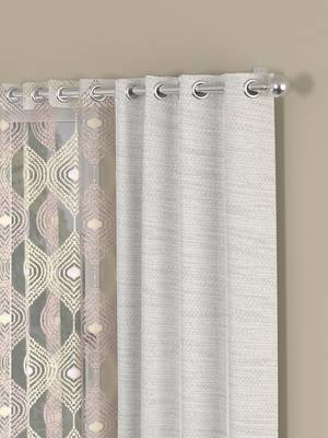 ROSARA HOME Mateo ogge  Pack of 4 Window Curtains 2