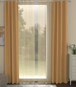 ROSARA HOME Erba Striped Pack of 4 Door Curtains