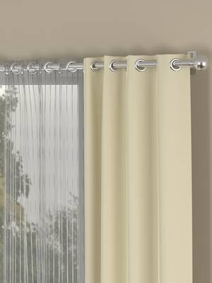 ROSARA HOME Erba Striped Pack of 4 Door Curtains 2