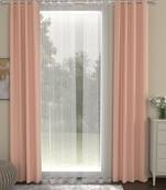 ROSARA HOME Erba Striped Pack of 4 Door Curtains