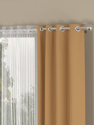 ROSARA HOME Erba Striped Pack of 4 Door Curtains 2