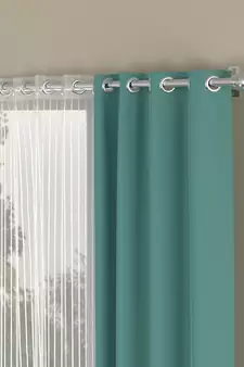 ROSARA HOME Erba Striped Pack of 4 Door Curtains