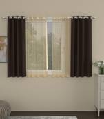 ROSARA HOME Erba Striped Pack of 4 Window Curtains
