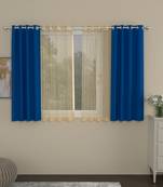 ROSARA HOME Erba Striped Pack of 4 Window Curtains
