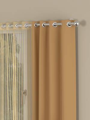 ROSARA HOME Erba Striped Pack of 4 Window Curtains 2