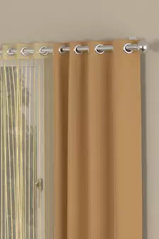 ROSARA HOME Erba Striped Pack of 4 Window Curtains