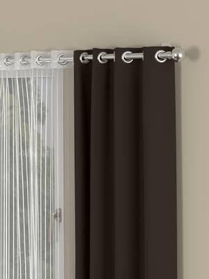 ROSARA HOME Erba Striped Pack of 4 Window Curtains 2