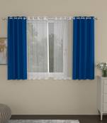 ROSARA HOME Erba Striped Pack of 4 Window Curtains