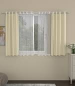 ROSARA HOME Erba Striped Pack of 4 Window Curtains