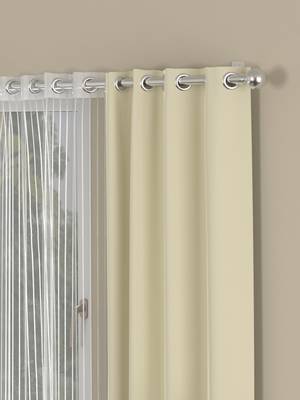 ROSARA HOME Erba Striped Pack of 4 Window Curtains 2