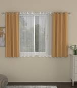 ROSARA HOME Erba Striped Pack of 4 Window Curtains