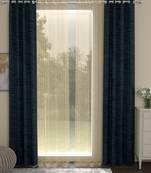 ROSARA HOME Mateo Striped Pack of 4 Door Curtains