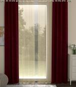 ROSARA HOME Mateo Striped Pack of 4 Door Curtains