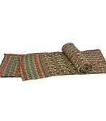 Handblock Multicolor Cotton Double Bed Dohar