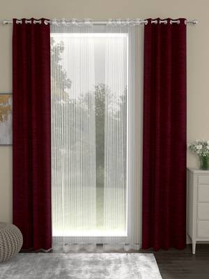 ROSARA HOME Mateo Striped Pack of 4 Door Curtains 1