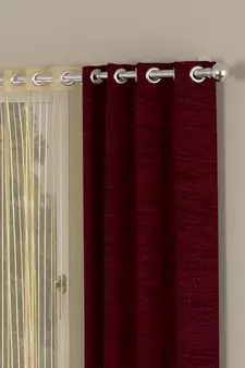 ROSARA HOME Mateo Striped Pack of 4 Window Curtains